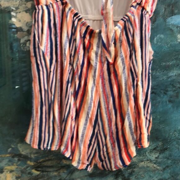 One Clothing Rainbow Stripe Romper Size XL - Picture 6 of 8